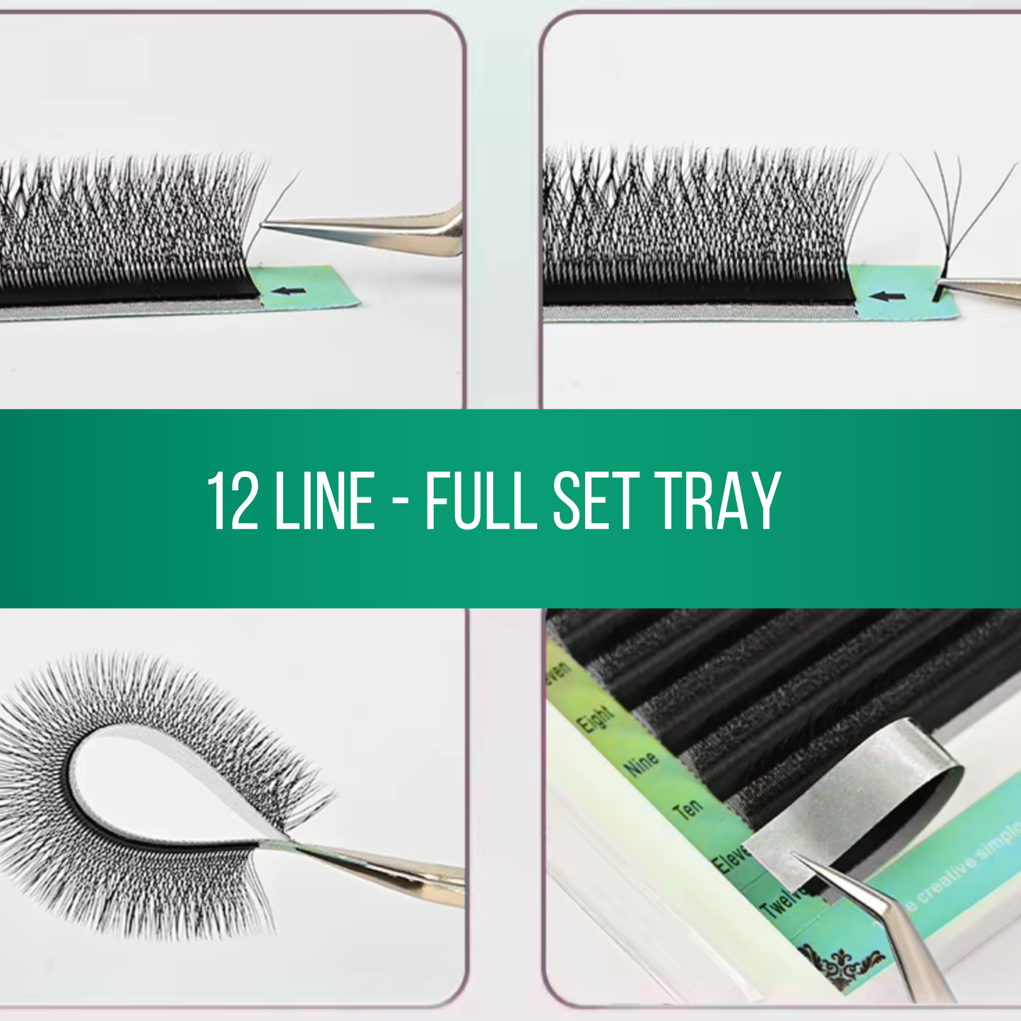 No 6 - 4D (W) Eyelash Extension ✅ FULL set