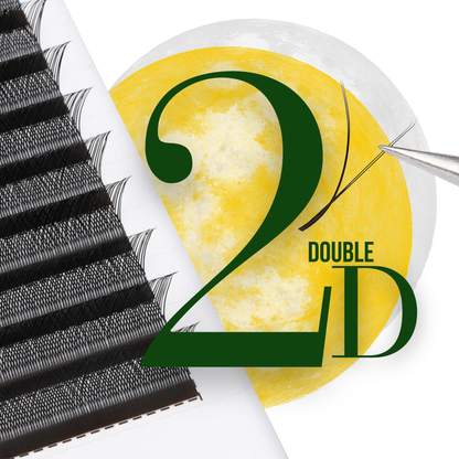 No 2 - 2D EXTRA double Moon Eyelash Extension ✅ FULL set