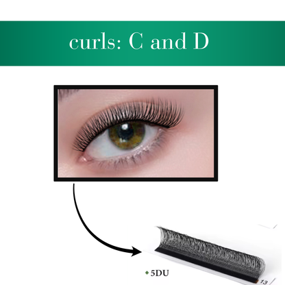 No 9 - 5D Star Eyelash Extension ✅ FULL set