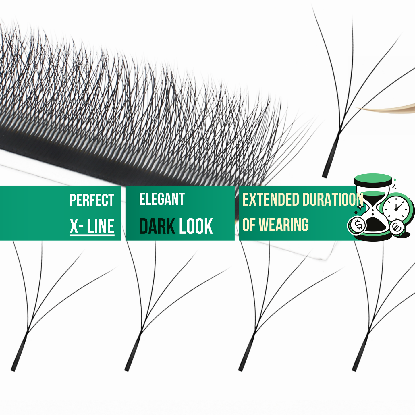 No 6 - 4D (W) Eyelash Extension ✅ FULL set