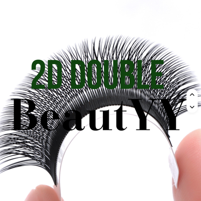 No 2 - 2D EXTRA double Moon Eyelash Extension ✅ FULL set